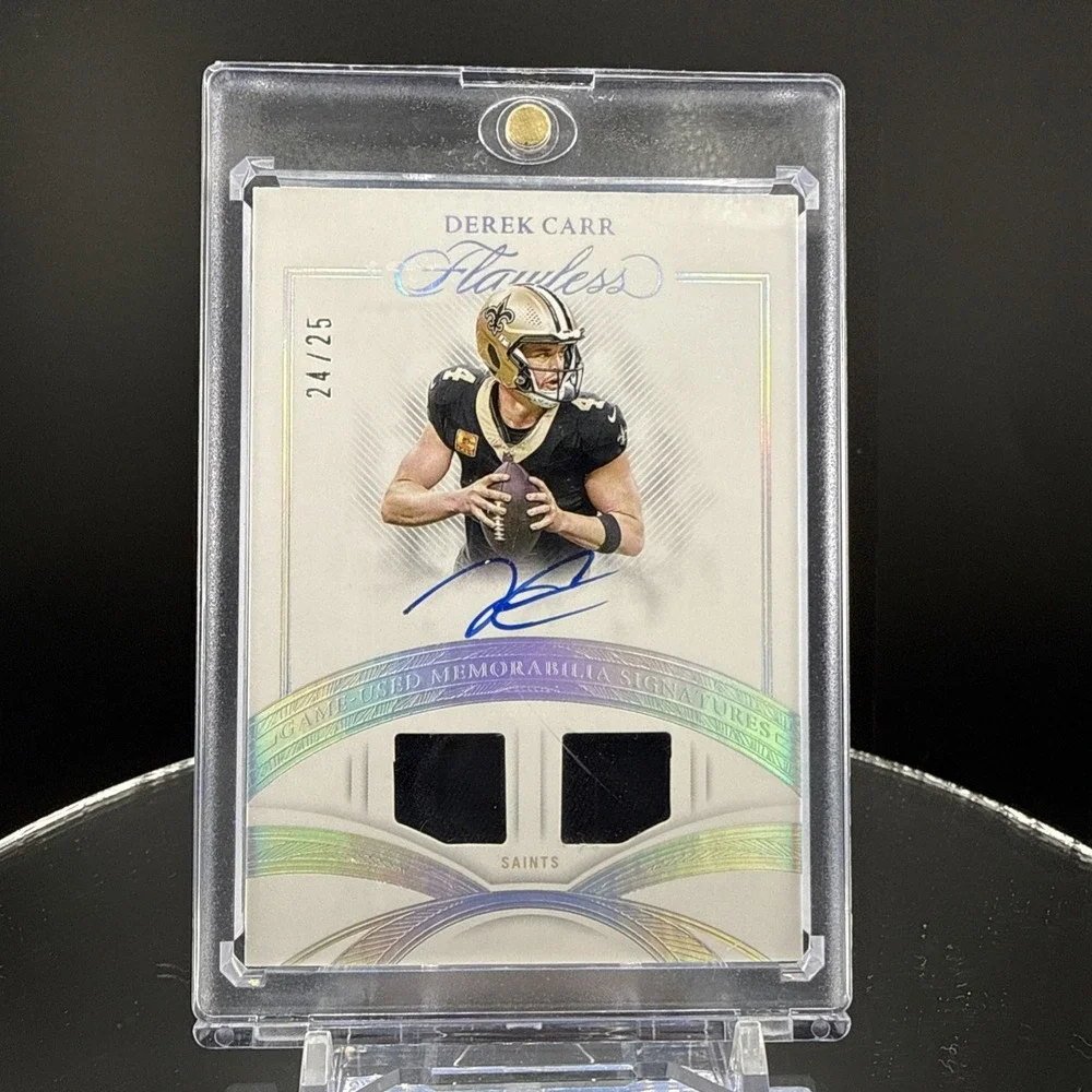 2025-26 Flawless Derek Carr Game Used Patch Auto /25 RPA